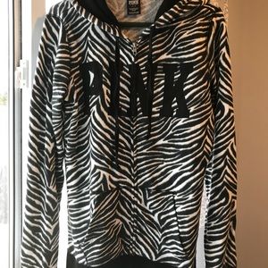 Victoria’s Secret Pink Zebra Print Sweatshirt